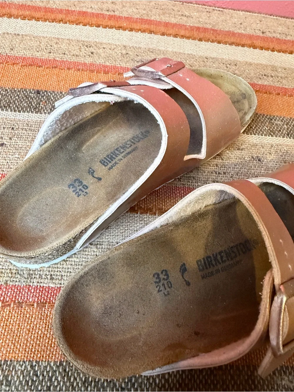 Kids Birkenstocks Rose Gold size 33 | US 2-2.5